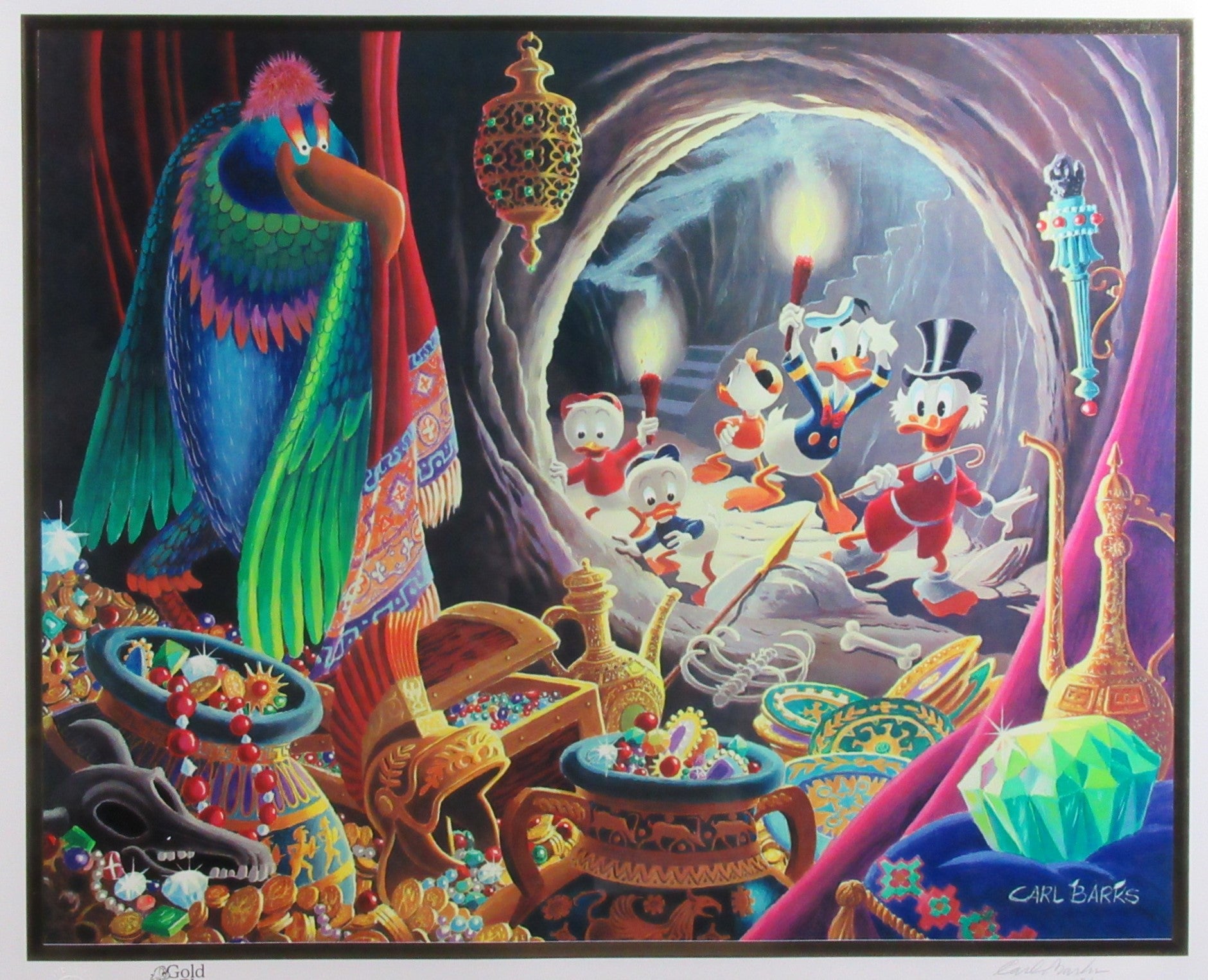 Donald Duck and Uncle Scrooge Dangerous Discovery Carl Barks Signed Gold Plate Edition